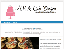Tablet Screenshot of mandrcakedesigns.com